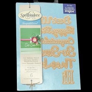 Spellbinders Shapeabilities S4-563 Phrase Set 1